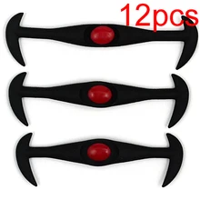 12pcs/lot 6Colors Elastic Shoelaces Fashion Athletic No Tie Shoelaces Elastic Silicone Shoe Lace Sneakers Fit Strap