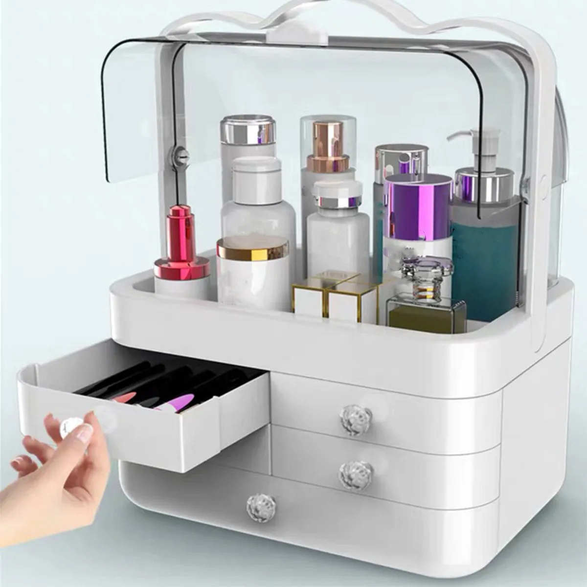  Cosmetic Storage Box Makeup Drawer Organizer Box Jewelry Nail Polish Makeup Container Desktop Sundr
