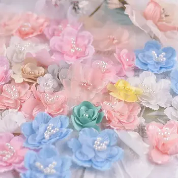 

100 Pieces=1 lot Random colors different sizes 3d appliques sewing for dress, clothing diy! 2020 NEW arrival good price