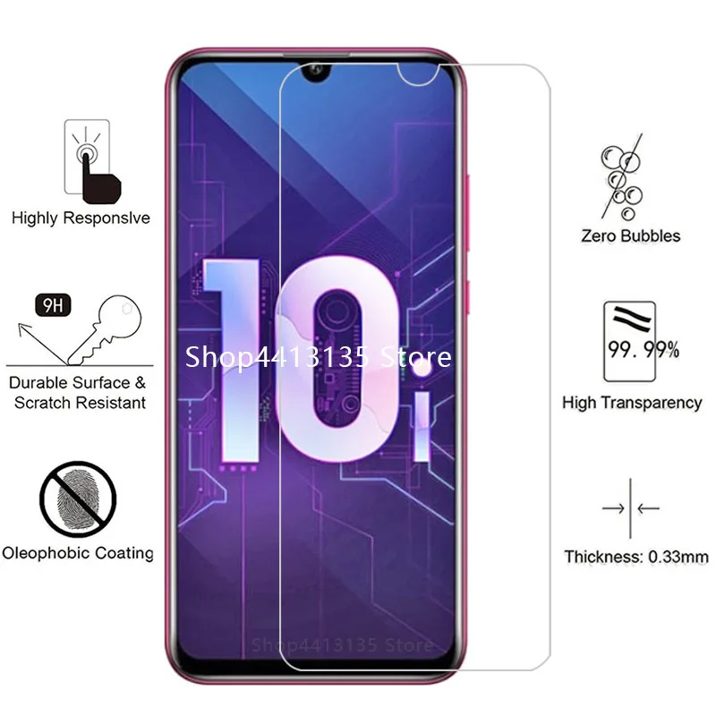 Полный Клей защитное стекло на honor 10 lite i10 чехол для телефона протектор экрана для huawei onor honor 10 10 lite 10i аксессуары безопасности