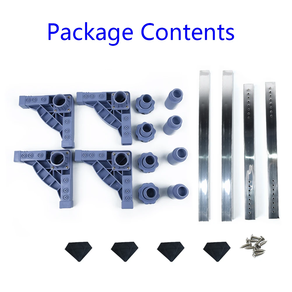 

1 Piece Universal Adjustable Washing Machine Fridge Base Set Laundry Pedestal Raised Stand Tool Parts