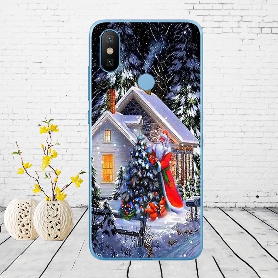14 Мягкий силиконовый чехол 302DD Merry Christmas для Xiao mi Red mi 6 6a mi 8 a2 lite note 5 6 pro 7 Case - Цвет: 14