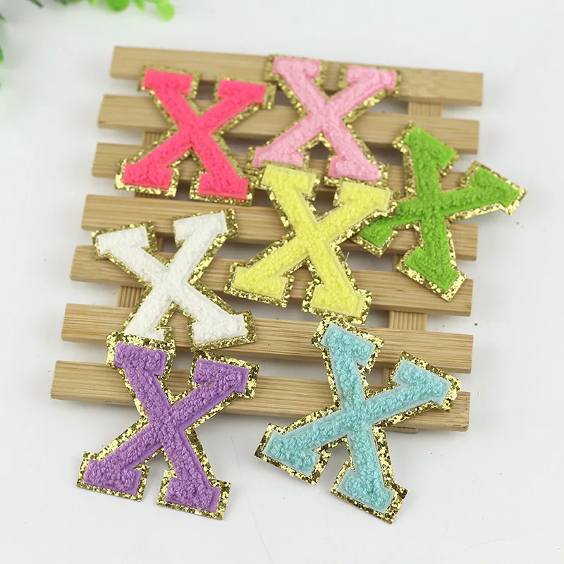 26pcs Letters Alphabet Felt Embroidered Patches Iron On Garment Accessories DIY Name Applique