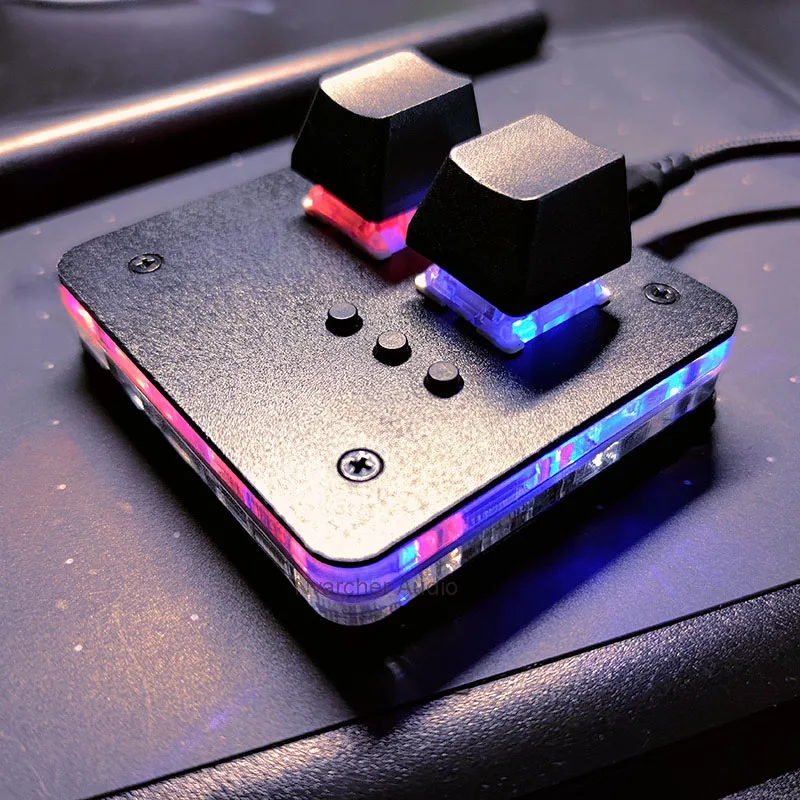 Nvarcher Mini Mechanical Gaming Keyboard Full Color Backlit Music Game