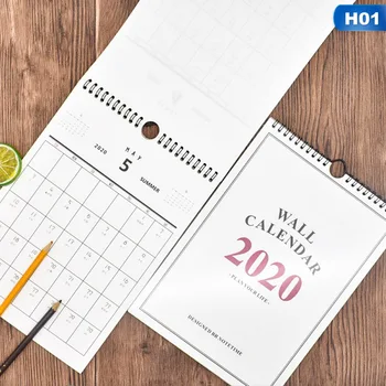 

1Pc 2020 Good Day Hand Painted Wall Calendar Agenda Organizer Cartoon Calendar Daily Schedule Planner 2019.09~2020.12