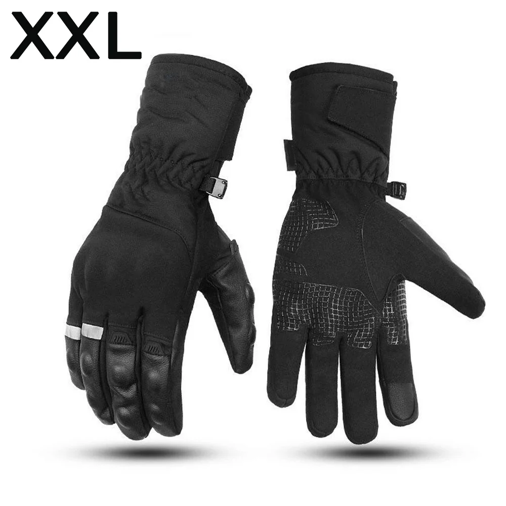 2 шт унисекс Зимние мотоциклетные длинные перчатки водонепроницаемые толстые теплые перчатки с сенсорным экраном нейлоновые перчатки M/L/XL/XXL