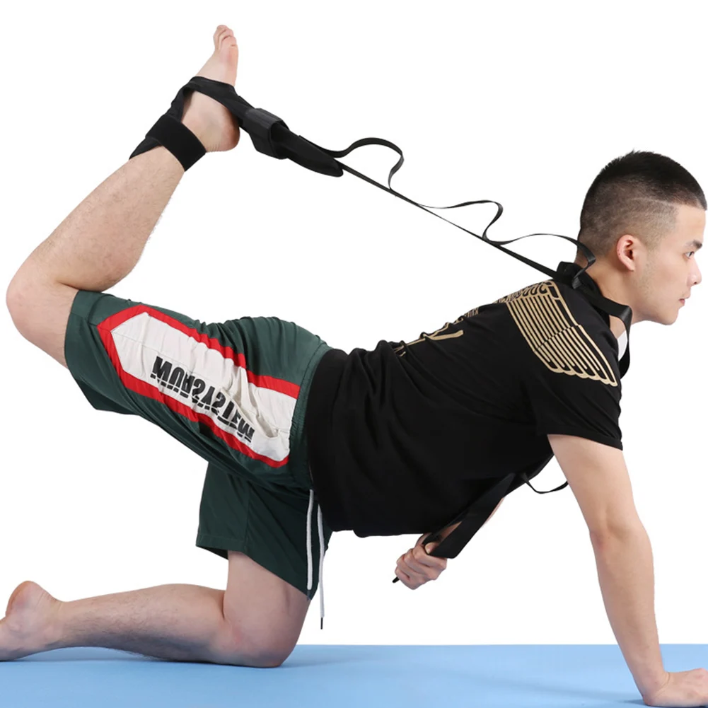 Yoga Flexibility Stretch Belt Foot Leg Rehabilitation Strap Ballet Gymnastics Training Ligament Stretching Support Assist Band