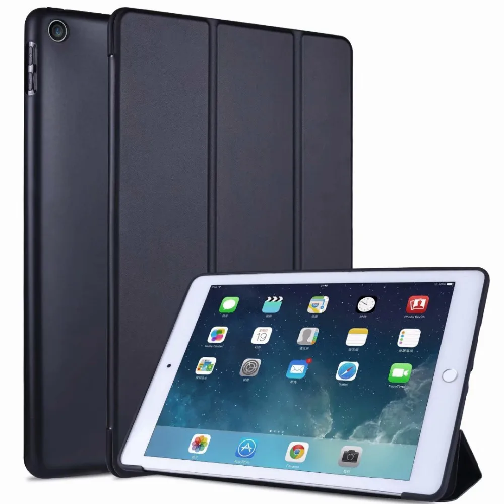 Чехол для ipad 9,7 дюймов 6th 'Pro 9,7 'для ipad 2 3 4: A1822A1954'A1673'A1396 сотовой сеткой из мягкой оболочки Smart sleep из искусственной кожи