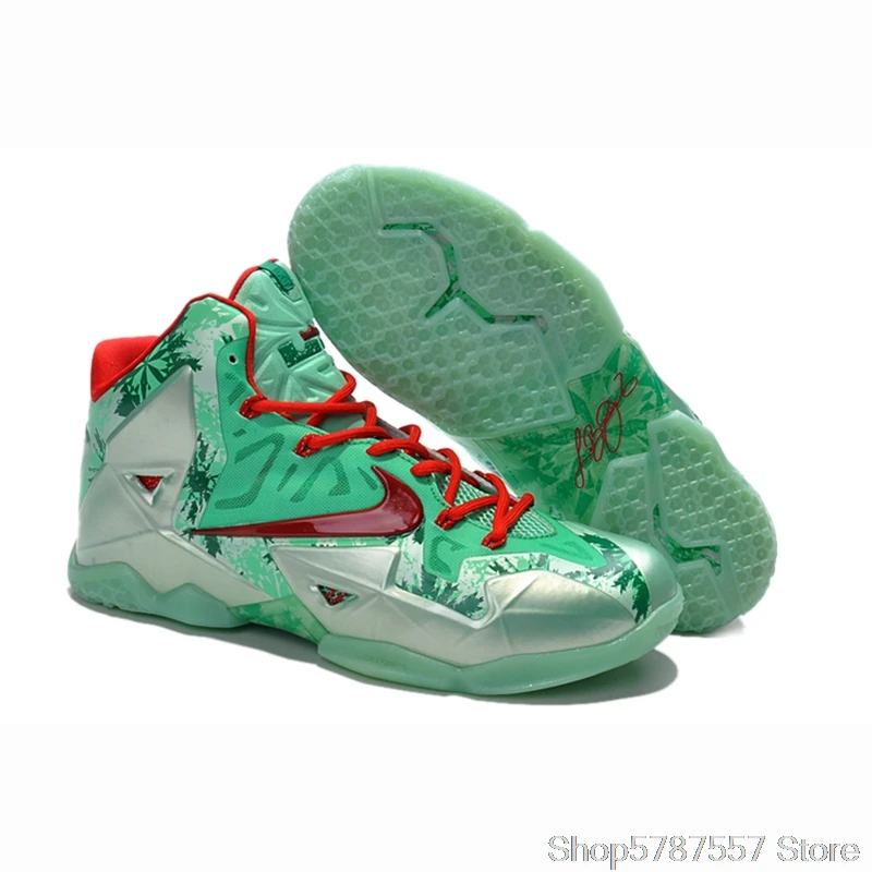 NIKE LeBron James Soldiers 12 Men Basketball Shoes Anti-slip Breathable Man Sports Training Shoes