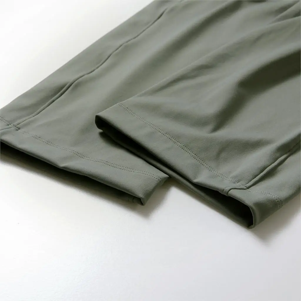 SYROKAN Для женщин на путешествия классическая посадка на талии повседневные брюки для пробежек укороченный с карманами-23 дюйма