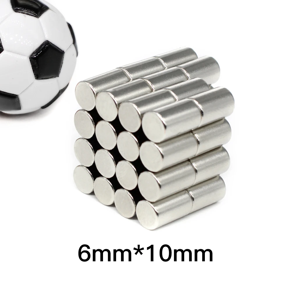 10/20/50/100/150/200PCS 6x10 Strong Powerful Magnets N35 Small Round Magnet  6x10mm Thinck Disc Rare Earth Neodymium Magnet 6*10 - AliExpress