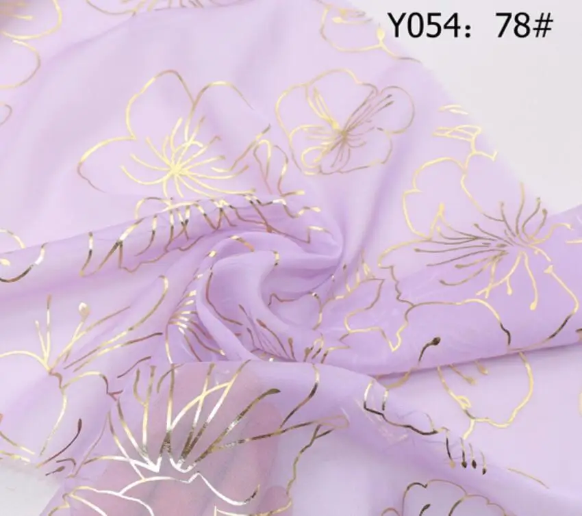 78 Lilac Bronzing Косплей шифоновое платье вечерние платья материал DIY летняя ткань для платья блузка шарф квалифицированный - Цвет: 78 Lilac