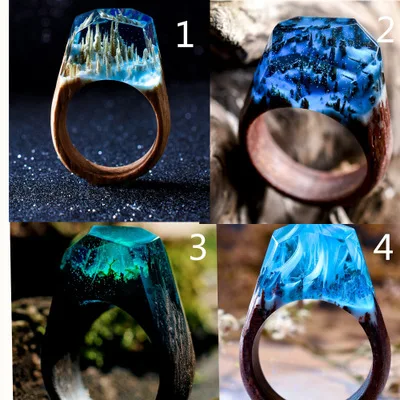 2020 Jewelry Time Resin Wood Ring Creative Spot Goods Manufacturers Factory Price | Украшения и аксессуары