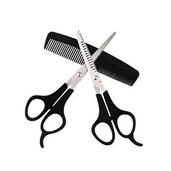 

1 Set Professional Hairdressing Scissors Comb Hair Styling Tool Straight Scissors Cutting & Thinning Scissors Barber Shears
