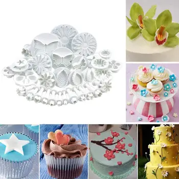 

SOLEDI Irregular Shape Durable Spring Embossing Mould DIY Mold Cake Sturdy Fondant Cake Mould Kitchen Baking Tools Plastic
