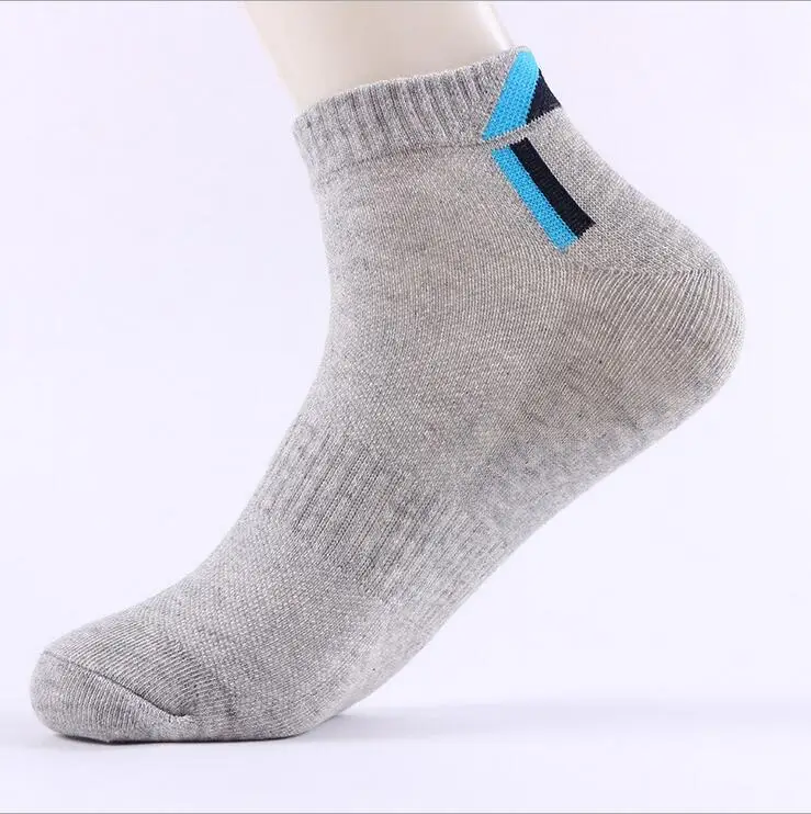 Triangle light grey Хлопковые носки мужские тонкие велосипедные носки профессиональные носки с низкой лодыжкой спортивные носки женские носки кроссовки баскетбольные Носки мужские - Цвет: Triangle light grey