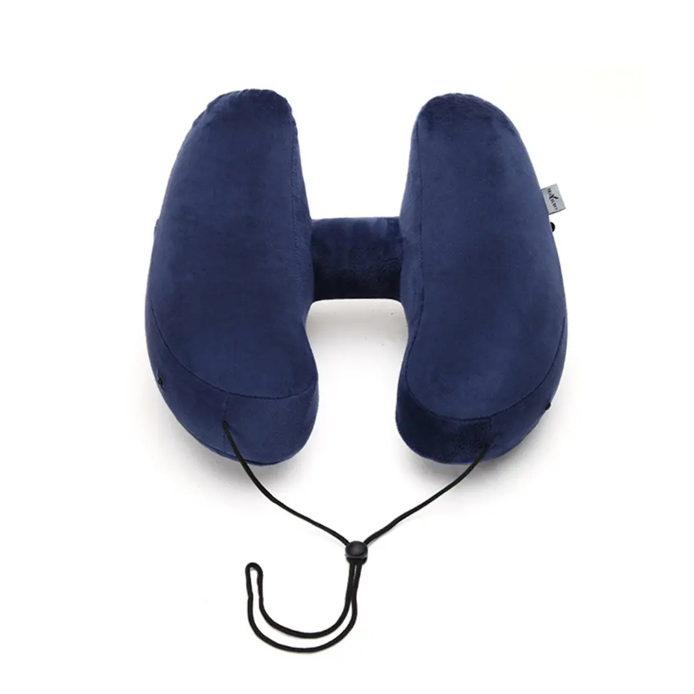 Car U Shaped Pillow Inflatable Pillow H Outdoor Travel Sambo Long Distance Aircraft Neck Pillow Nap 5
