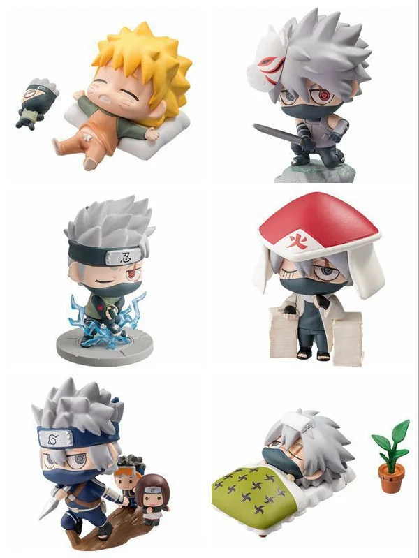 

Man pin Naruto 8 Generation 6-Mosquito Eyes Kakashi & Amp; Naruto Sleep Capsule Toy Doll Garage Kit Model