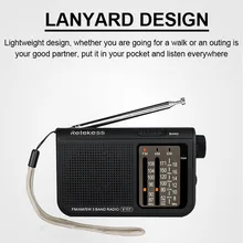RETEKESS V115 FM AM SW радио портативные радио карманные с USB MP3 цифровой рекордер поддержка Micro SD TF карты таймер сна подарок