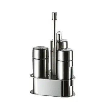 

Solid Liquid Seasoning Bottle Kit Stainless Steel Cruet Spice Bottle for Kitchen Cooking&Outdoor Grilling Cooking Tool Set