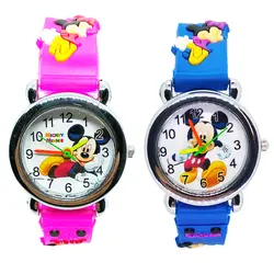 Часы «Микки» Детские уличные спортивные кварцевые наручные часы водонепроницаемые детские часы для мальчиков и девочек детские