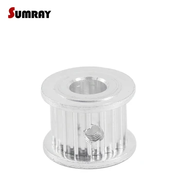 

SUMRAY 3M 17T Timing Pulley 4/5/6/6.35/8mm Inner Bore Stepper Motor Pulley 11mm Belt Machine Width Pulley Wheel