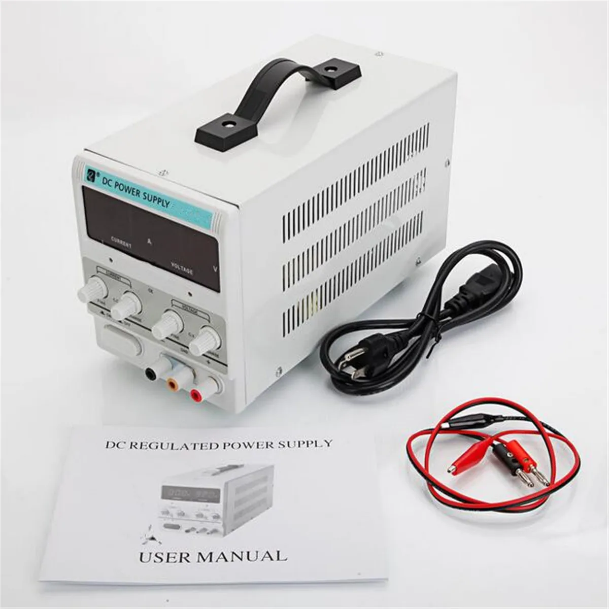 

220V 60Hz AC Adjustable Lab DC Regulated Power Supply Voltage 0-30V 0-5A EU Plug Digits Adjustable Power Supply Digital Display