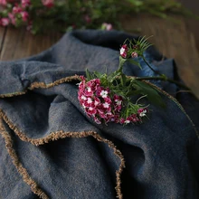 Высококачественная конопляная льняная ткань чистый цвет саржа tissus новые осенние и зимние брюки-Ветровки материал