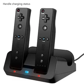 

Charging Station Dock Stand Charger for Wii Remote Controller for Wii U Gamepad with Batteries and USB Charging Cord