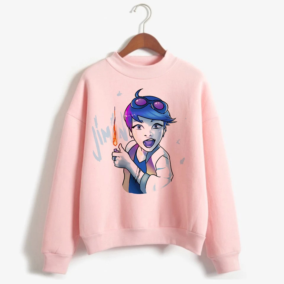 K поп Готический Kpop Harajuku одежда Kpop толстовки Толстовка женская Kawaii Корейская уличная K-Pop водолазка Женская толстовка