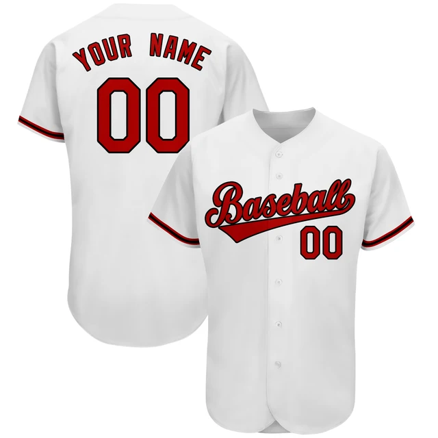Personalized Custom Baseball Jerseys Shirt Print Team Name/Number Softball Jersey Club League Game Training Uniform for Men/Kids B3-01-01-316 As Pic
