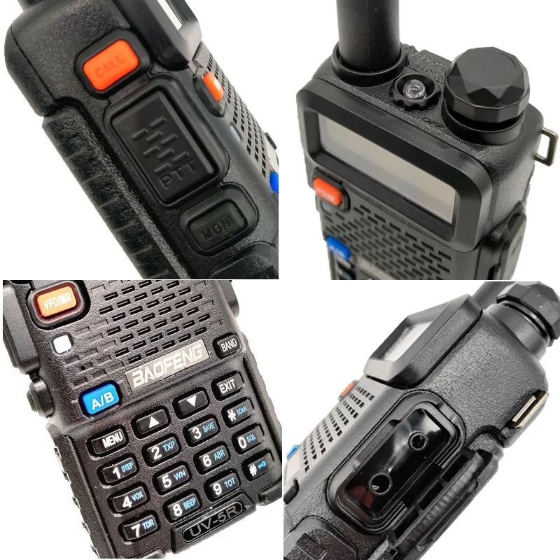 Реальные 8 Вт UV 5R иди и болтай Walkie Talkie VHF UHF приемно передающая радиоустановка