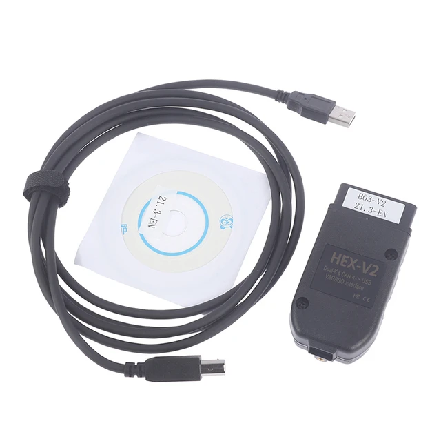 VCDS VAG COM 2022 HEX V2 USB Interface VagCom 21.3 Testers FOR VW