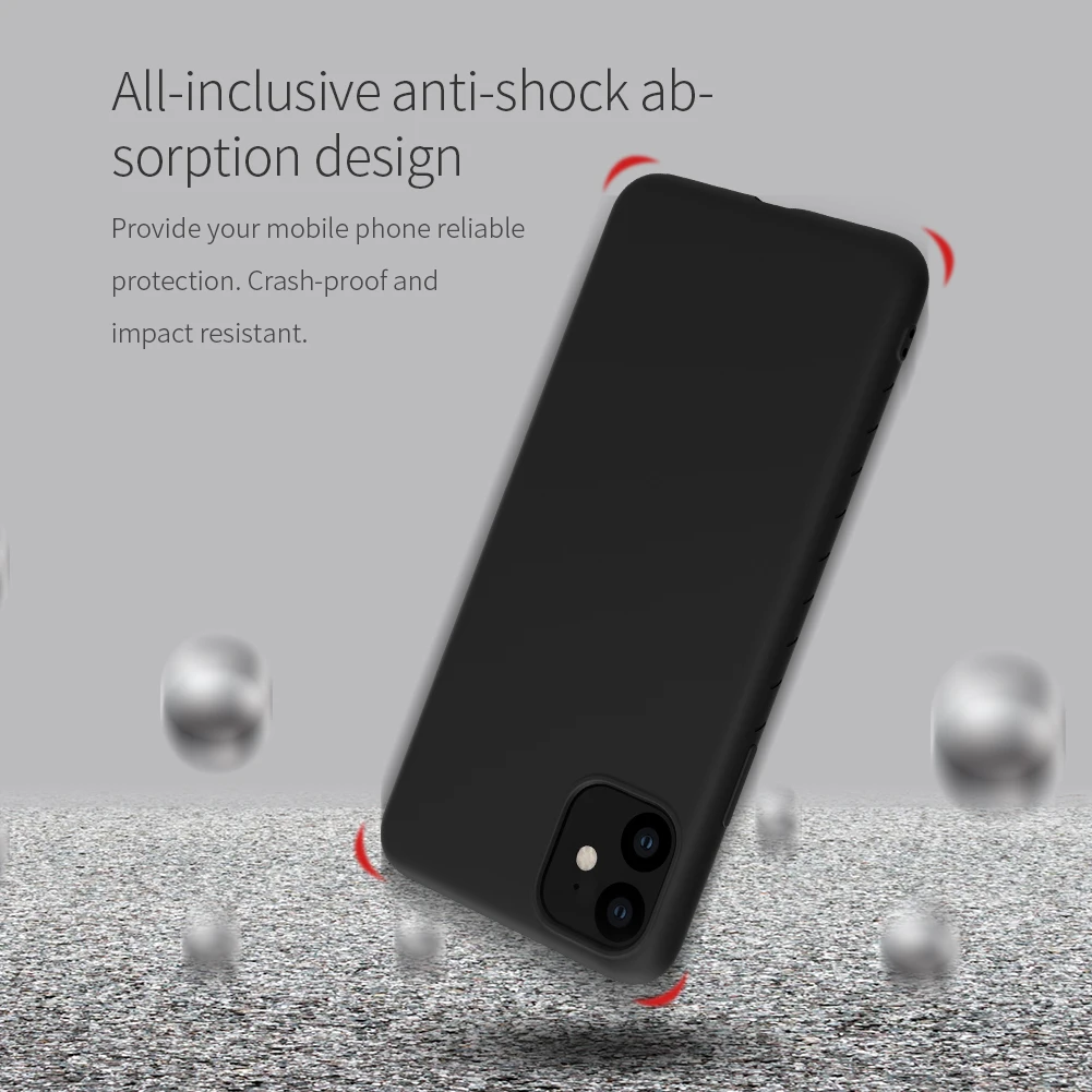 Для iphone 11 чехол Nillkin чистый мягкий жидкий силиконовый резиновый обернутый чехол противоударный чехол для телефона для iphone 11 Pro Max
