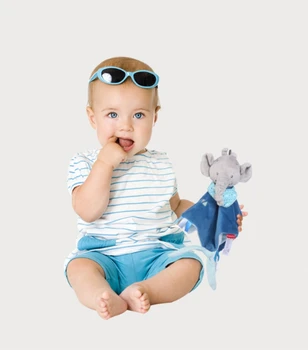 

Baby Burp Cloths Plush Toys Towel Appease Doll Teether Rabbit Cartoon Soft Elephant Stuffed Safety Blanket Sleeping