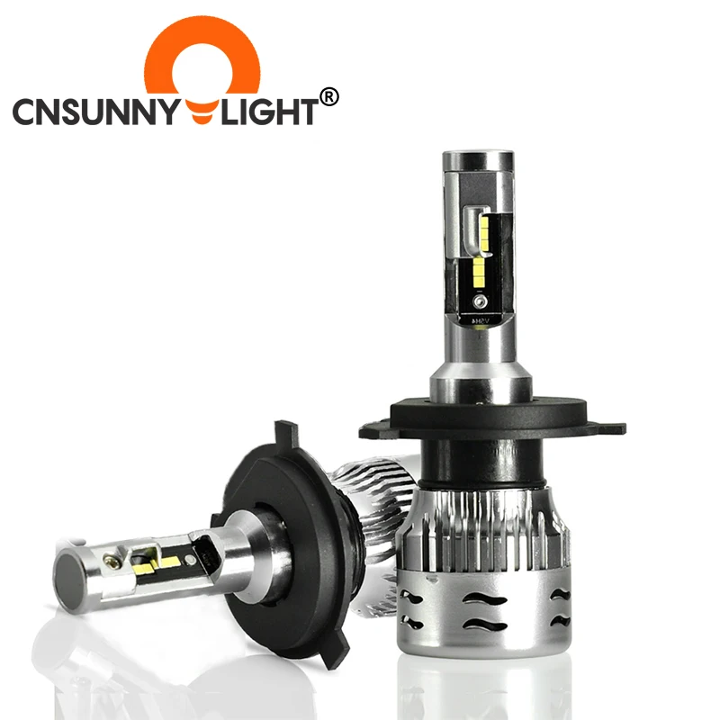 CNSUNNYLIGHT V5 H4 ECE LED Car Headlight Bulbs 60W 12000Lm/Pair Turbo Led Lamps CSP Headlamp 12V Car Light Foglamps Accessories|Car Headlight Bulbs(LED)| - AliExpress