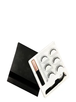 

Eye dancing three pairs of five sets of multiple false eyelashes magnetic eyelashes, natural thick and long eyelashes beauty mak
