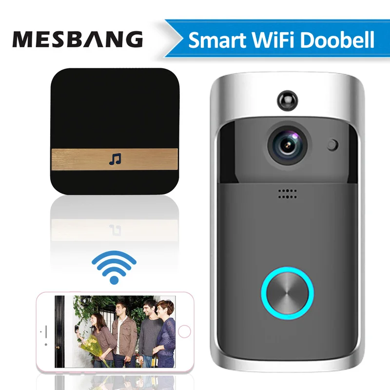 door video intercom Wifi Video Doorbell Wireless  Smart Door Bell Intercom Camera Battery Power Phone Calling With Motion Detector Cloud Storage intercom screen Door Intercom Systems