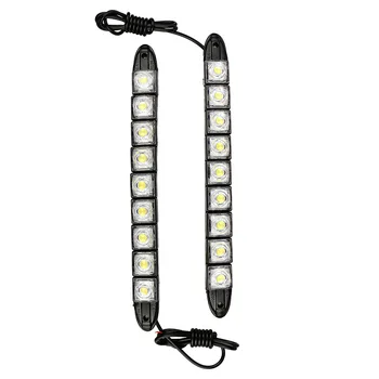 

New Arrival High Quality 1 Pair LED Car Daytime Running Light Auto Driving DC 12V Bendable Fog Strip Lamp