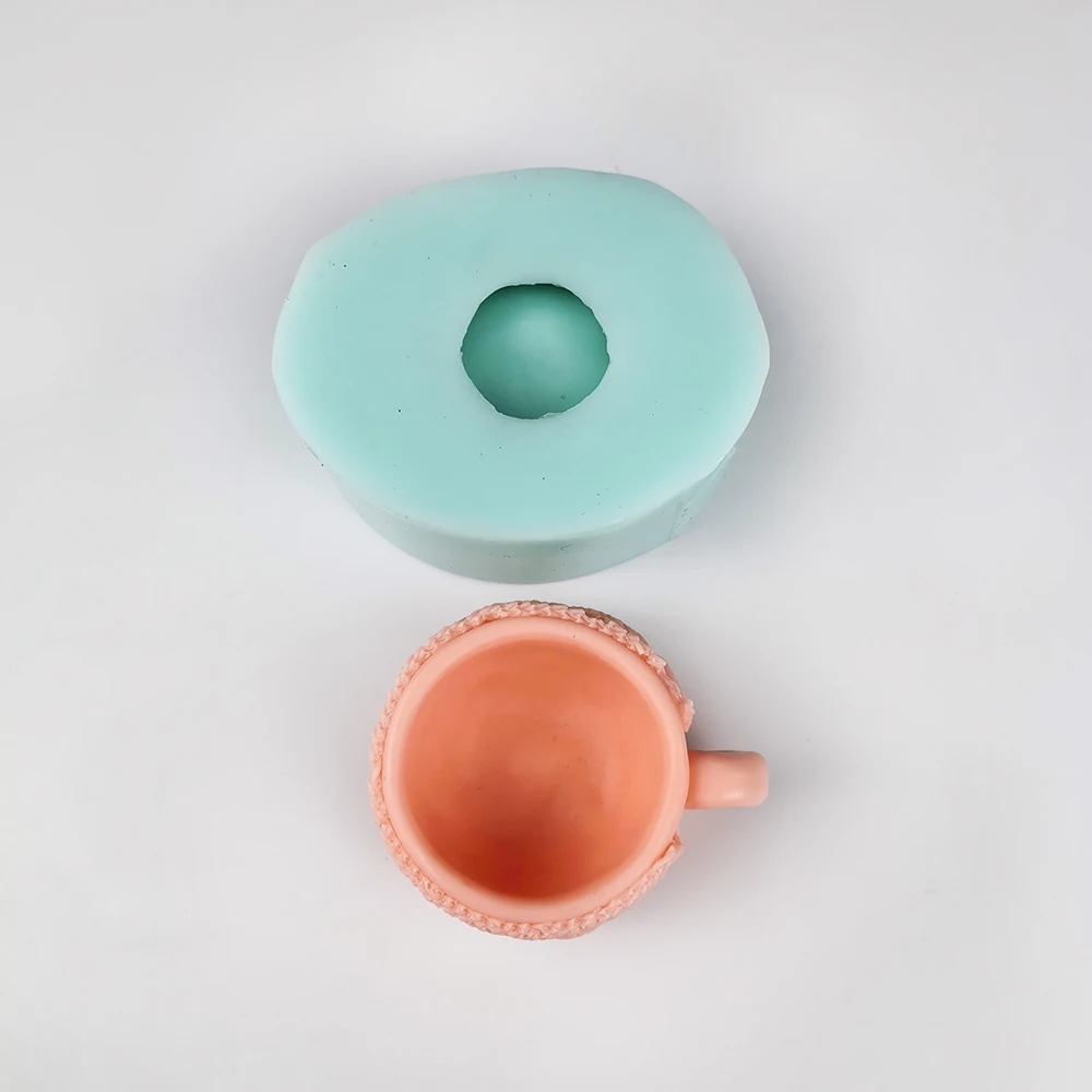 

QT0357 PRZY 3D Cup Mould Silicone Sweater Coffee Cup Soap Molds Fondant Soap Molds Handmade Mold Clay Resin Candle Mould