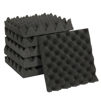 

6Pcs 25X25X5CM Studio Acoustic Wedge Studio Foam Sound Noise Insulation Sponge Absorption Treatment Panel Tile