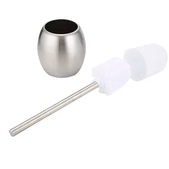 

Stainless Steel Toilet Brush Durable Oval Toilet Brush Cleaning Brush