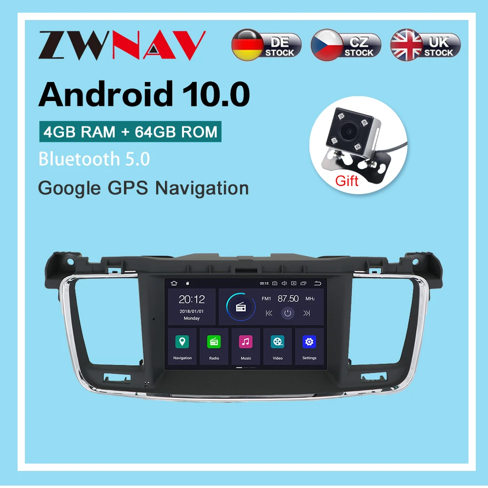 

Android 10.0 Car multimedia player GPS For PEUGEOT 508 2011-2018 car GPS Navigation Radio DVD Player Multimedia Head unit audio