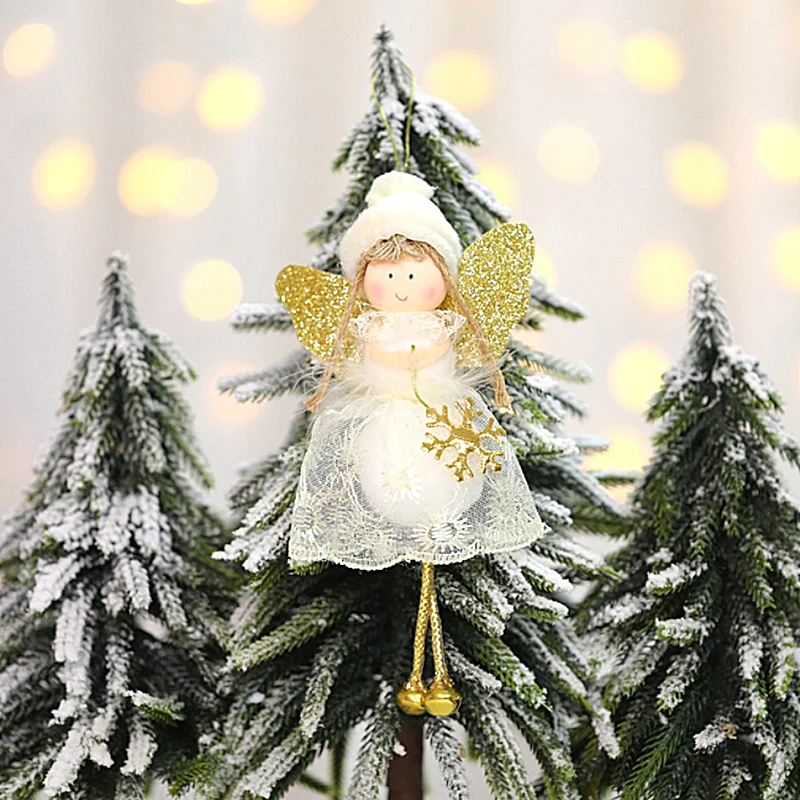 Ангел Кукла подвесная Елочная игрушка украшения для детей Новогодняя кукла игрушка Рождественский подарок рождественские украшения Рождество - Цвет: A 1PC