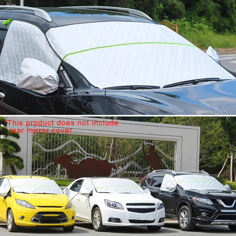 

255cm*160cm Windshield Snow Cover Front Windshield Sunshade Weather-Resistant Cover Car Accessories