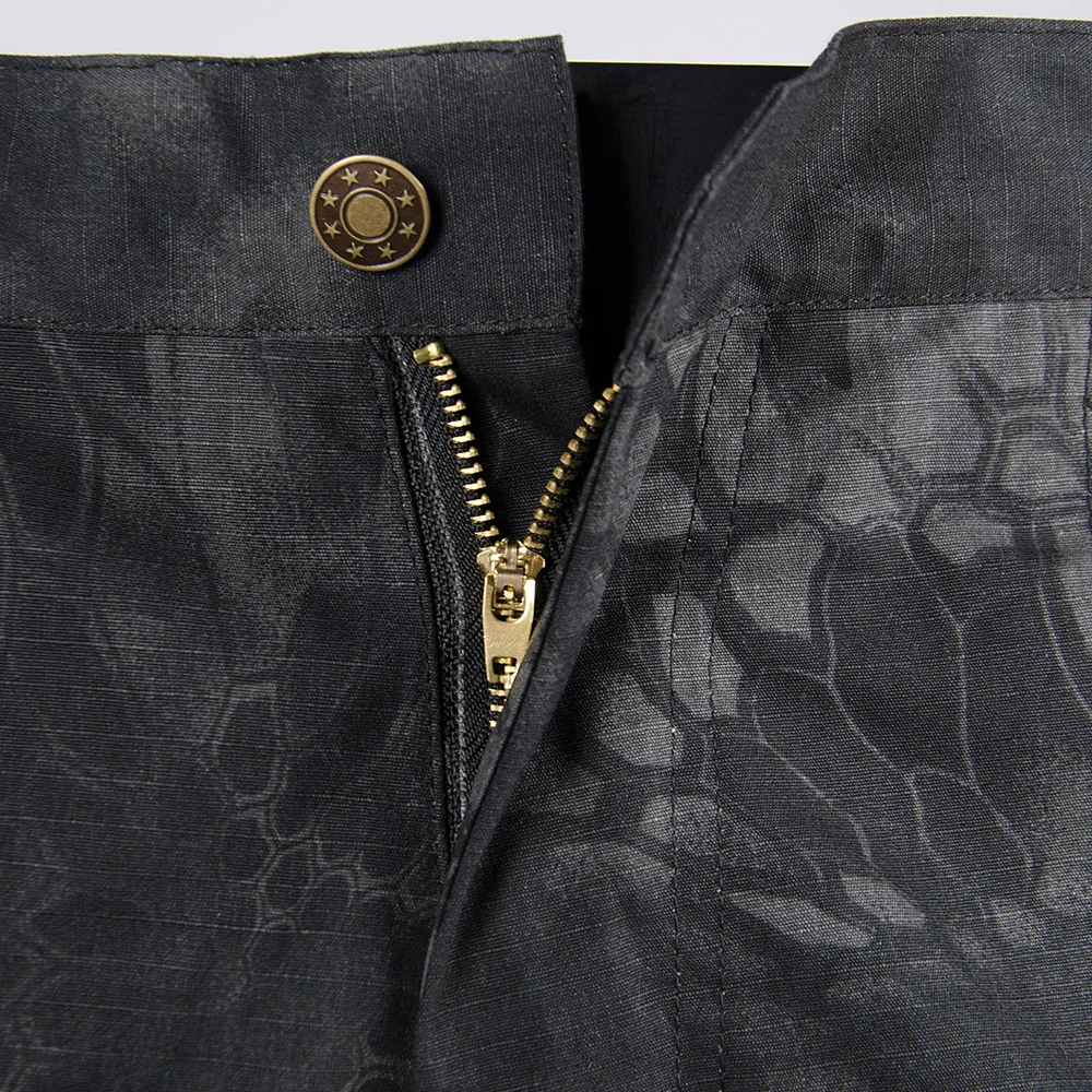 Men's Pants Black Camouflage Cargo Short Pants 10 Pockets Cargo Pants For Men