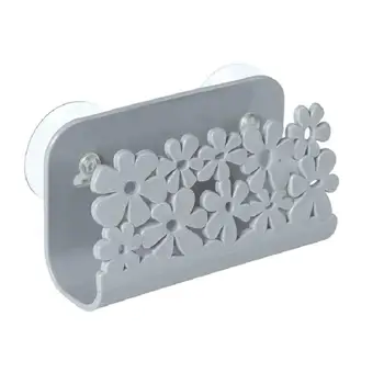 

Bathroom Soap Rack Sink Hollow Shelf Kitchen Scouring Pad Drain Rack Home Suction Cup Storage Rack Without Drilling