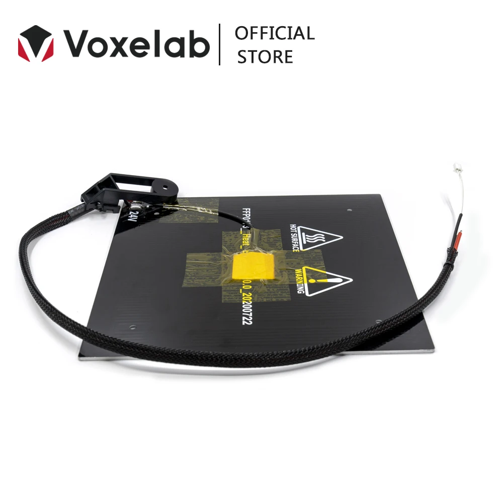 

Voxelab Original 24V Hot Heated Bed Board Size 220mm*220mm For Aquila 3D Printer Part Heating Board plate Heatbed Free Shipping