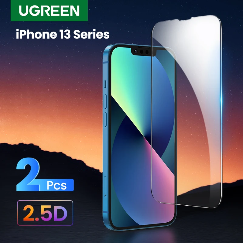 UGREEN 2 шт Защитная пленка для экрана телефона iPhone 13 Pro Max закаленное стекло 2021