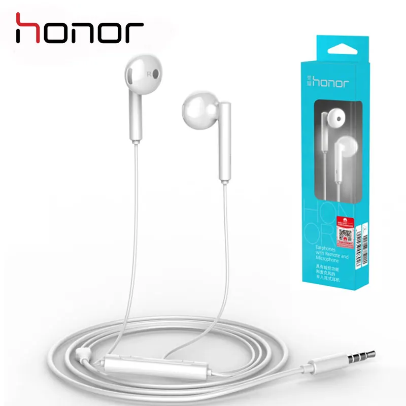 

HONOR AM115 Earphone Three-Button Wire-Controlled with 3.5mm Earbuds Half-in-ear (Standard Version) White Original